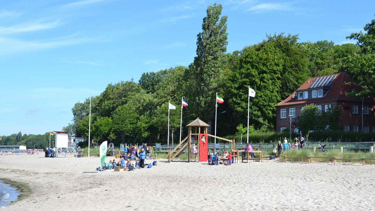 BUND Umwelthaus Neustadt - Badestrand vor dem BUND-Umwelthaus Neustadt 