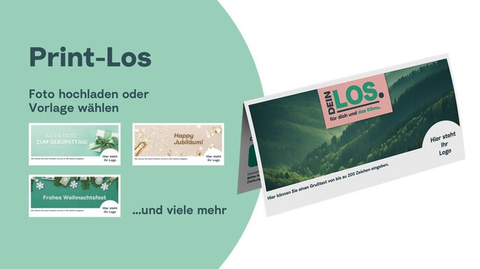 Gestaltungsmöglichkeiten Geschenklos für Geschäftskunden 