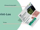 Print-Geschenklos mit Beschreibung für Geschäftskunden Innenansicht