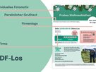 PDF-Geschenklos mit Beschreibung für Geschäftskunden