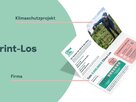 Print-Geschenklos mit Beschreibung für Geschäftskunden Innenansicht