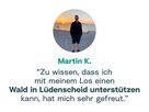 Kundenstimme von Martin zur Klimalotterie ClimaClic