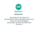 Zitat von Gabriele: "Das Beste ist der Gewinn in beträchtlicher Höhe und dabei wurde noch etwas für das Klima getan, besser geht es nicht. Eine Win-Win- Situation."