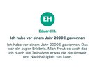 Zitat von Eduard über seinen Gewinn bei ClimaClic