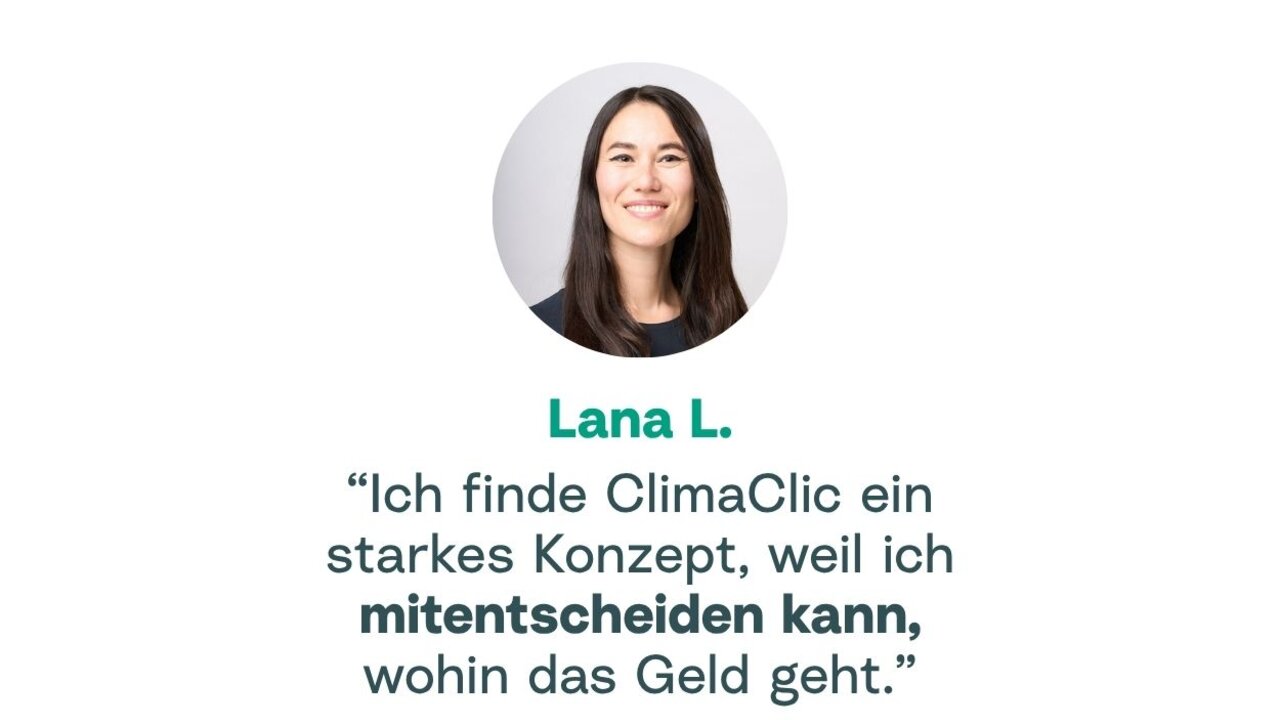 Kundenstimme von Lana zur Klimalotterie ClimaClic