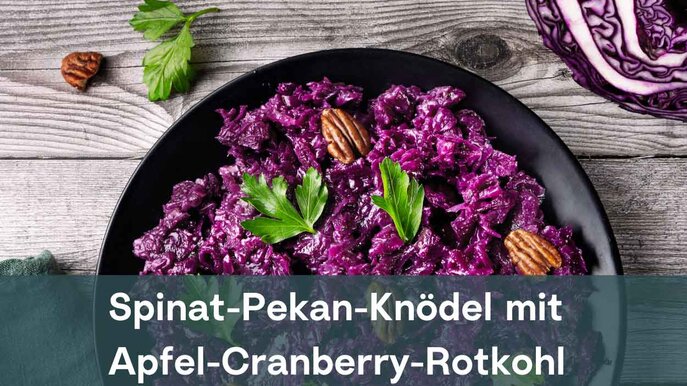 Apfel-Cranberry-Rotkohl