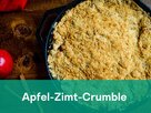 Rezept für vegetarisches Apfel-Zimt-Crumble